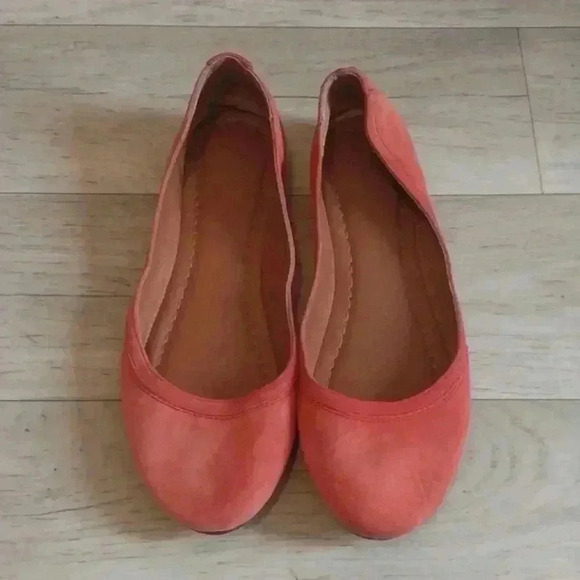 Frye Suede Coral Carson Ballet Flats Size 7 - Picture 2 of 9